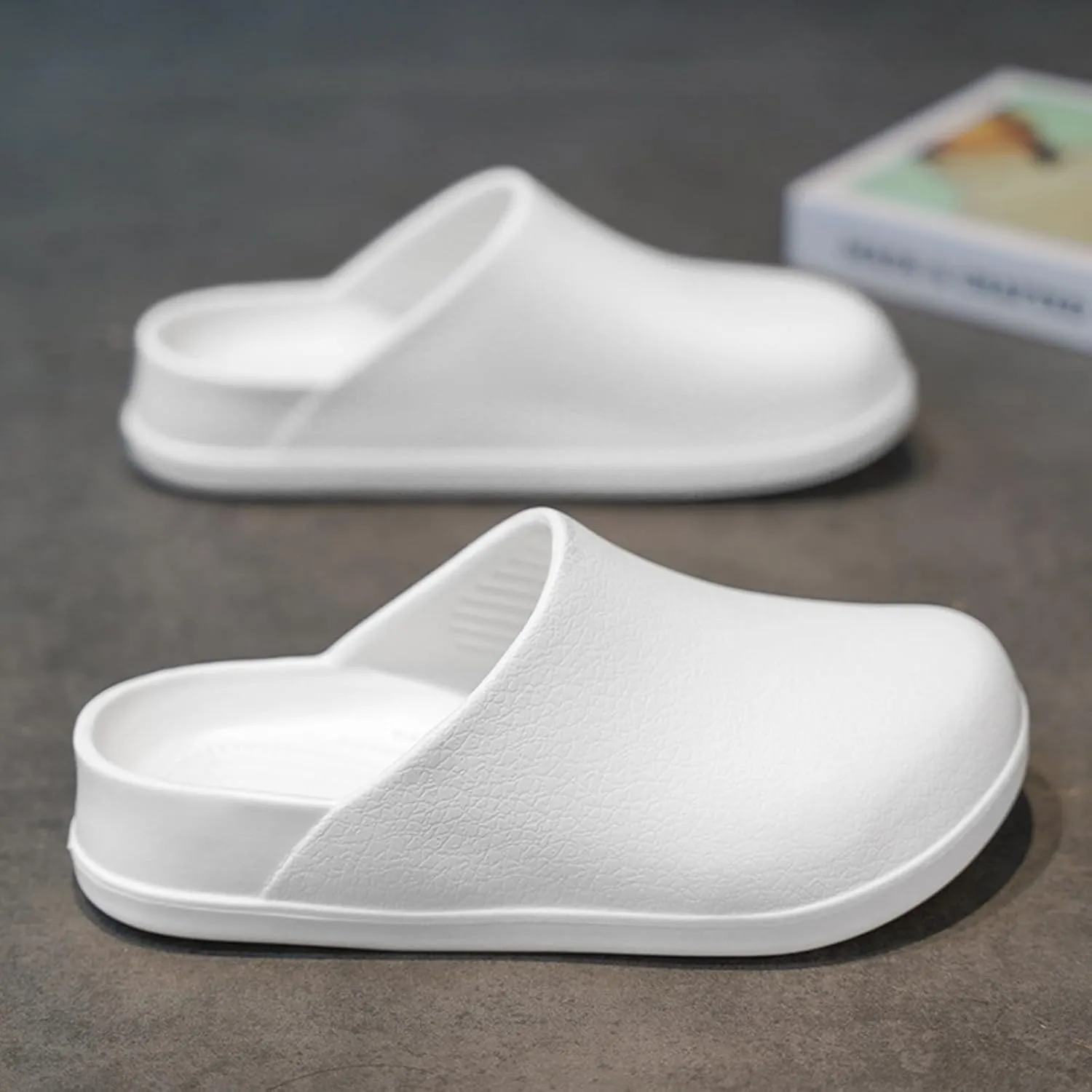 Waterproof EVA Garden Clogs for Men and Women - Non-Slip, Lightweight House Slippers - Oil & Water Resistant Safety Shoes for Kitchen, Restaurant, Garden, Hospital - Basic & Lined Versions