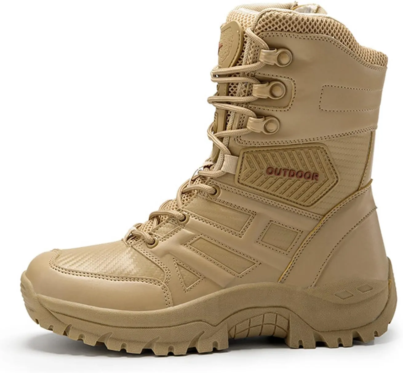 Waterproof Hiking Work Boots Men's Tactical Boots 8 Inches Lightweight Military Boots Breathable Desert Boots