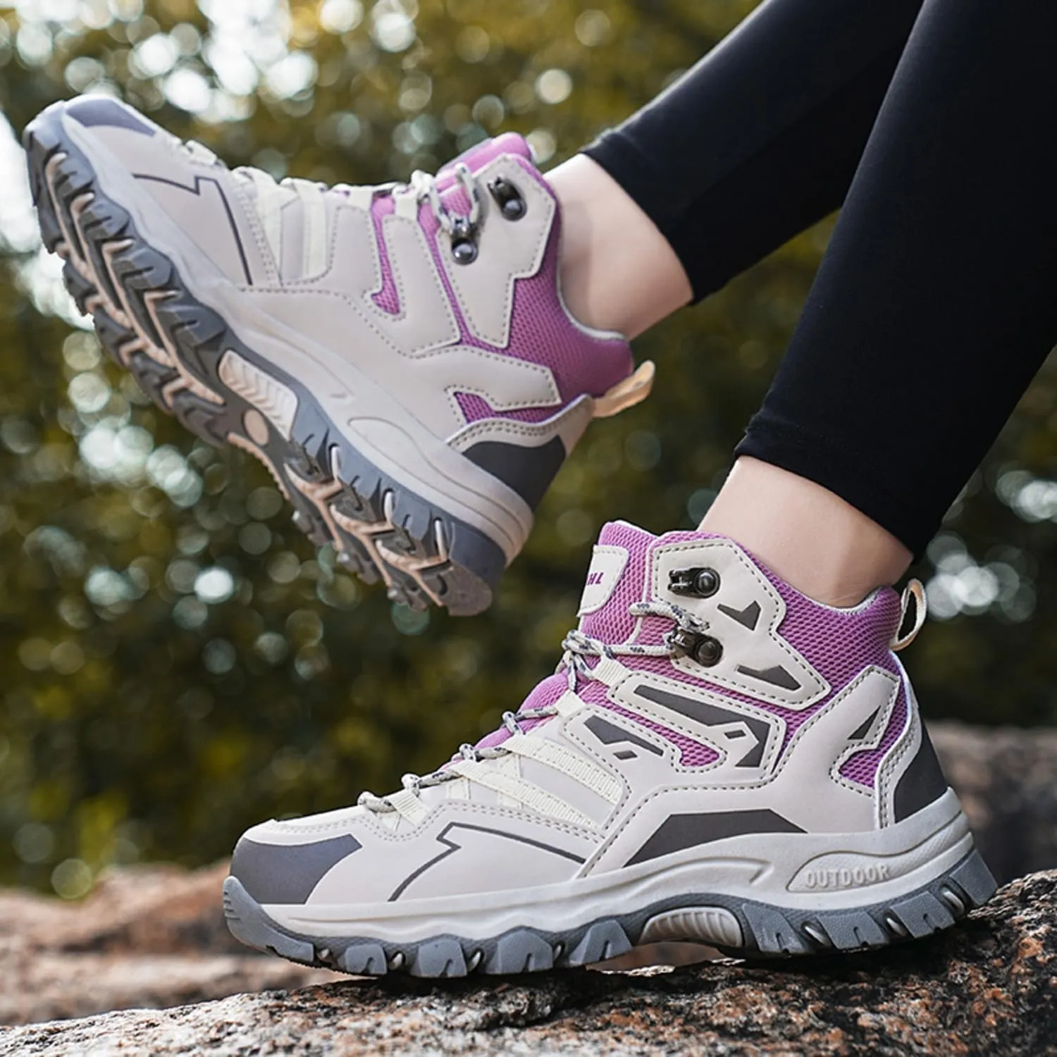 Waterproof Women's Hiking Boots Trekking Camping Boots for Outdoor