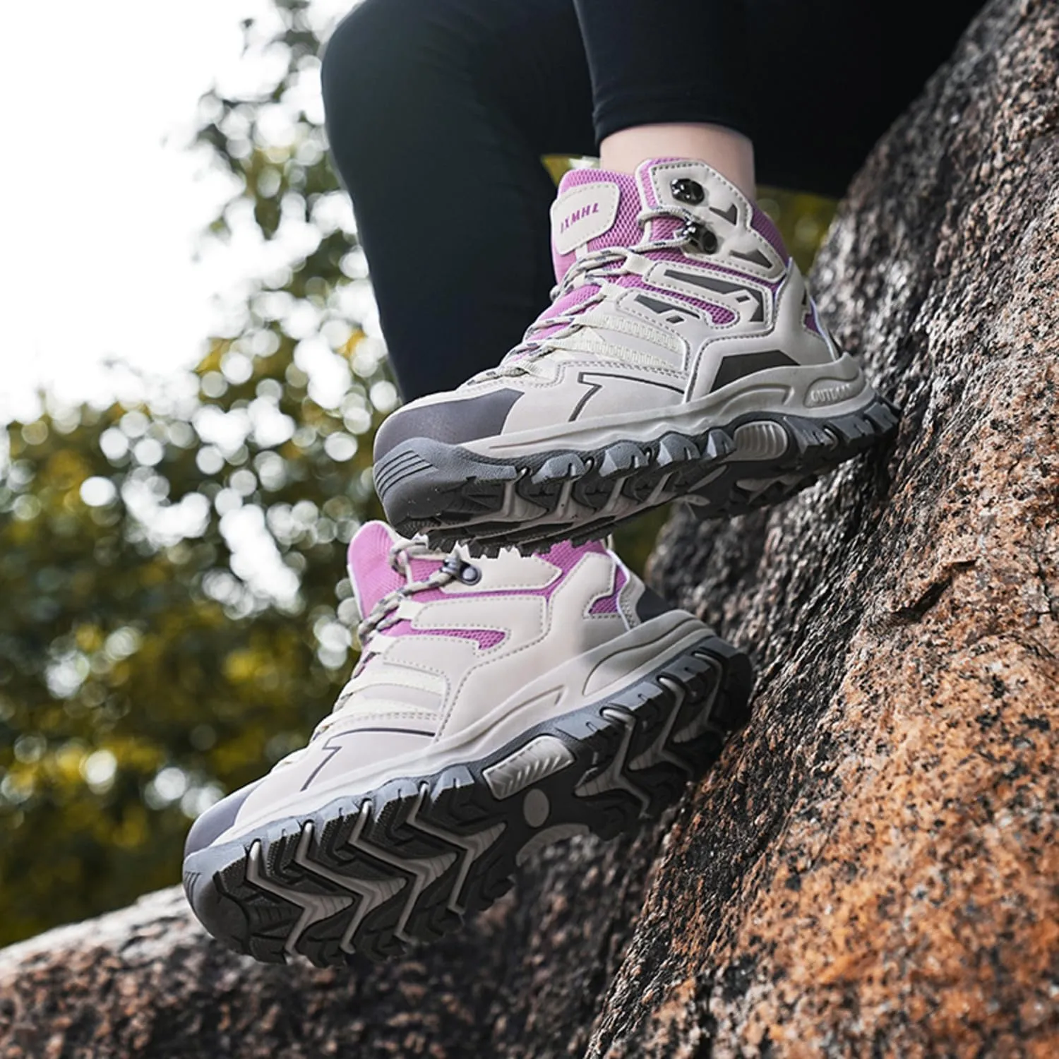 Waterproof Women's Hiking Boots Trekking Camping Boots for Outdoor
