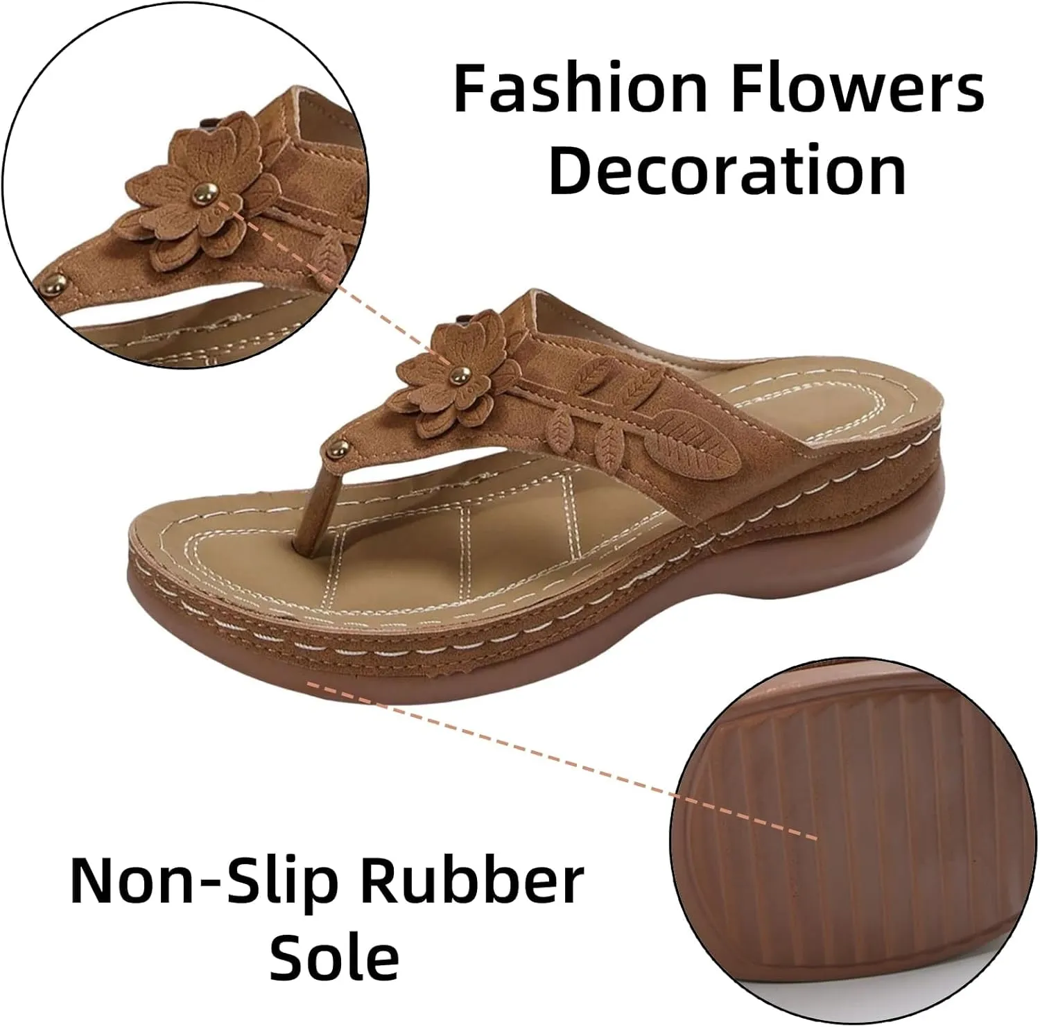 Wedge 2025 Heeled Sandals Cute Spring Open Toe Trendy Casual Comfort Summer Cover Heel Dressy Cutout Party Beach Shoes Leather Rhinestone Glitter Sparkly Dress Flip Flop Flat Slides