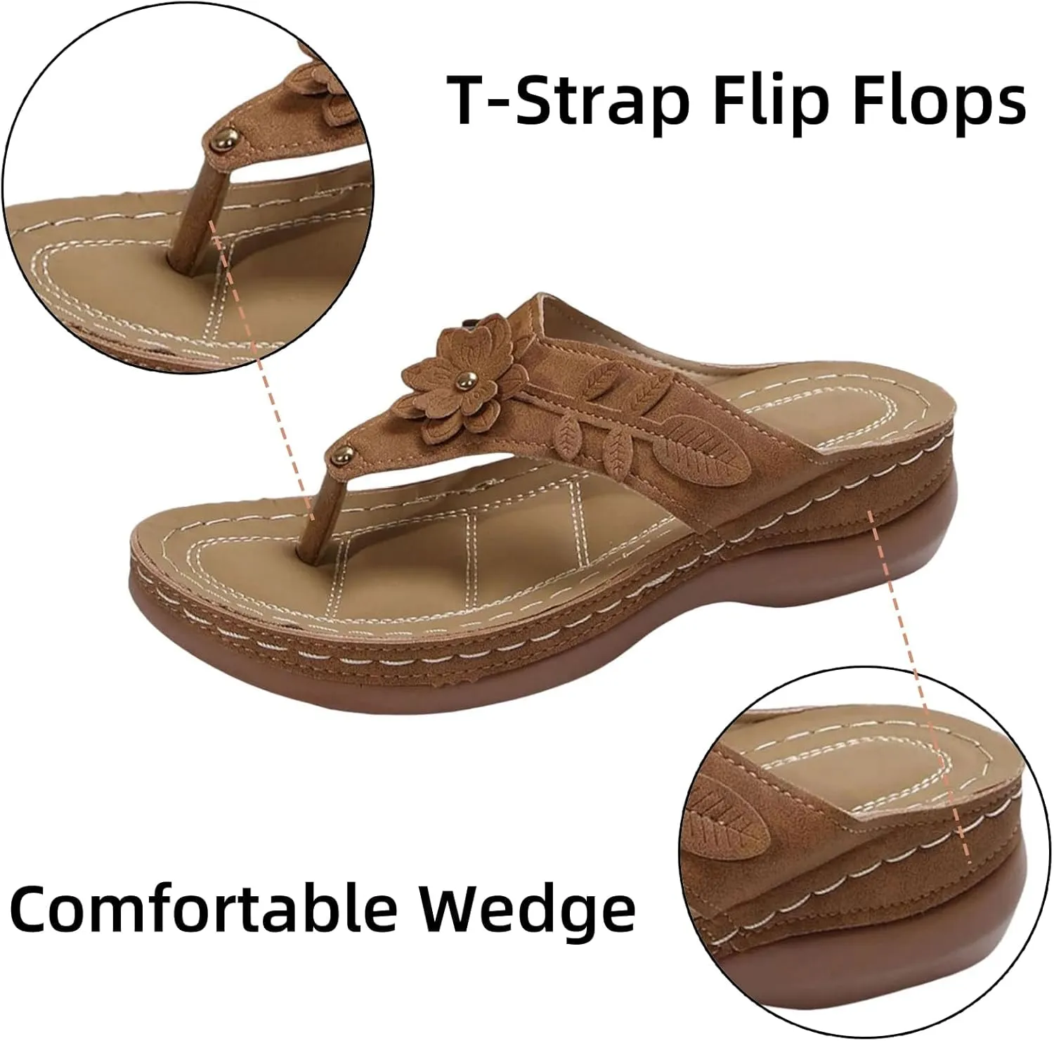 Wedge 2025 Heeled Sandals Cute Spring Open Toe Trendy Casual Comfort Summer Cover Heel Dressy Cutout Party Beach Shoes Leather Rhinestone Glitter Sparkly Dress Flip Flop Flat Slides