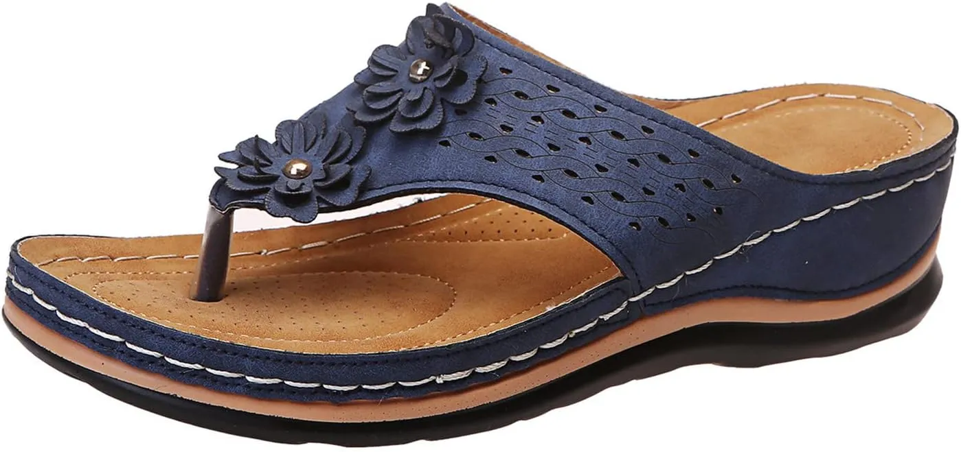 Wedge Orthopedic Sandals Orthotic Plantar Fasciitis Slippers for Women Women Sandals Arch Support Orthopedic Summer Sandals for Woman 2025 Trendy Orthopedic Womens Summer Shoes Dressy Casual