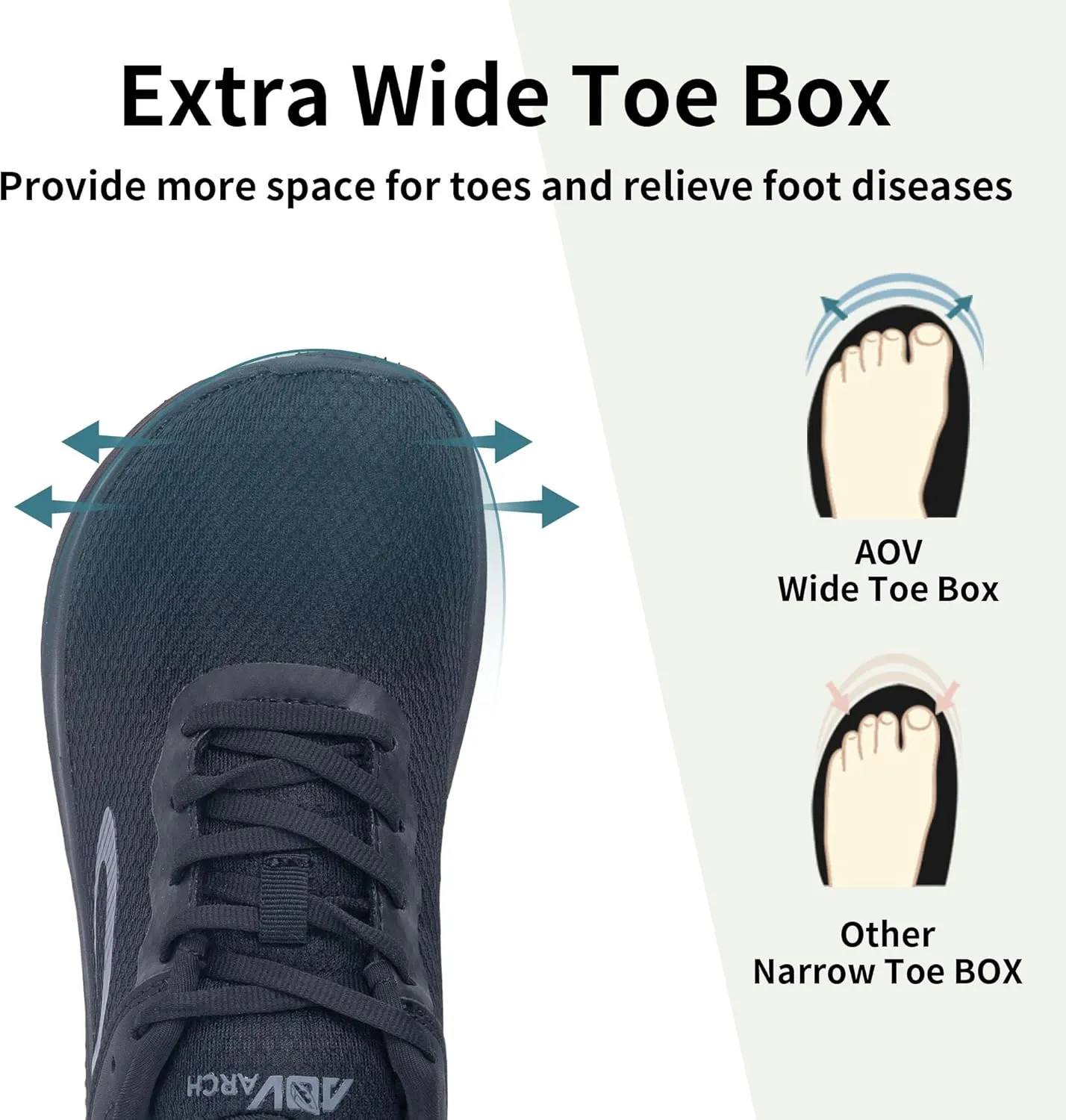 Wide Toe Box Shoes Women Arch Support Walking Shoes for Plantar FasciitisWide Width Orthotic Tennis Sneakers