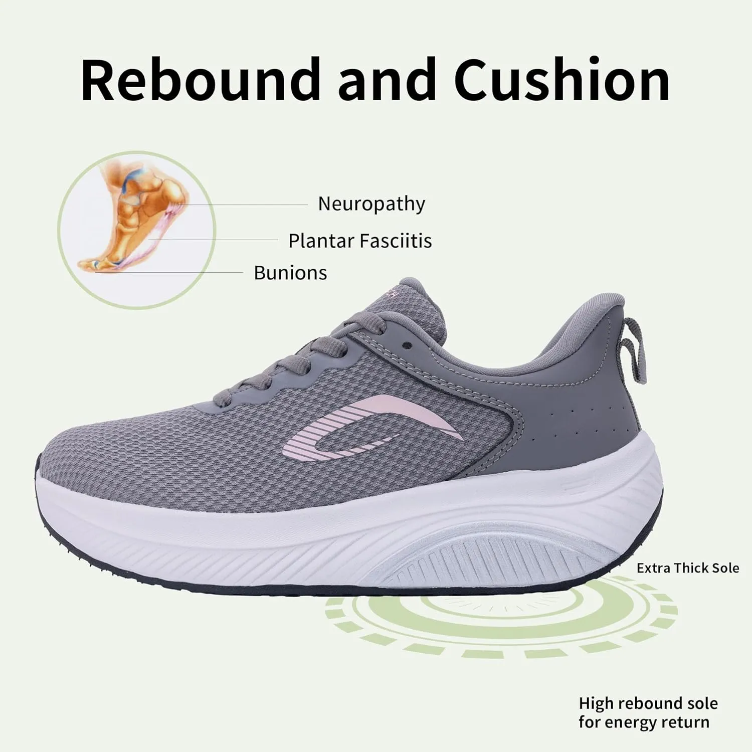 Wide Toe Box Shoes Women Arch Support Walking Shoes for Plantar FasciitisWide Width Orthotic Tennis Sneakers