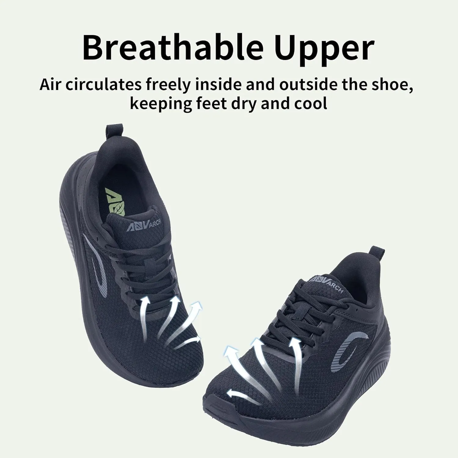 Wide Toe Box Shoes Women Arch Support Walking Shoes for Plantar FasciitisWide Width Orthotic Tennis Sneakers