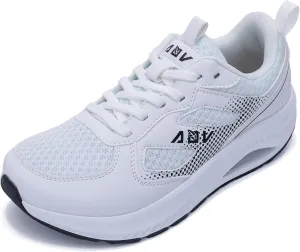 Wide Toe Box Shoes Women with Arch Support Orthotic Plantar Fasciitis Walking Shoes Air Tennis Sneakers