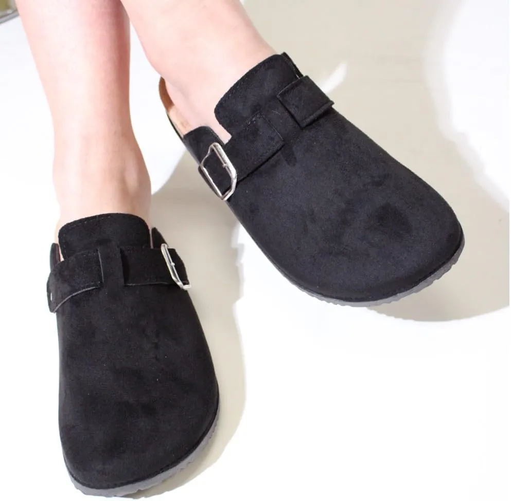 Wild Diva Women's Clogs Soft Cork Footbed Mules Shoes with Arch Support