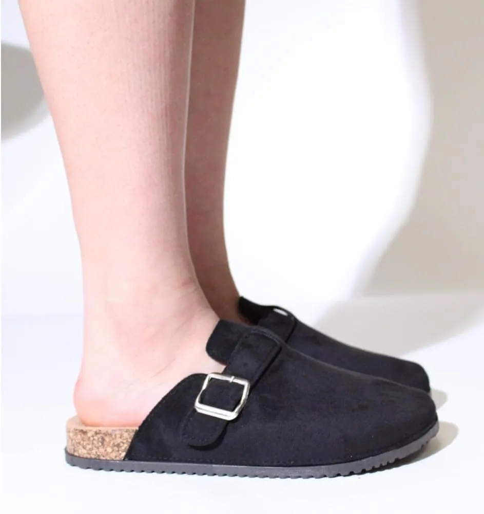Wild Diva Women's Clogs Soft Cork Footbed Mules Shoes with Arch Support