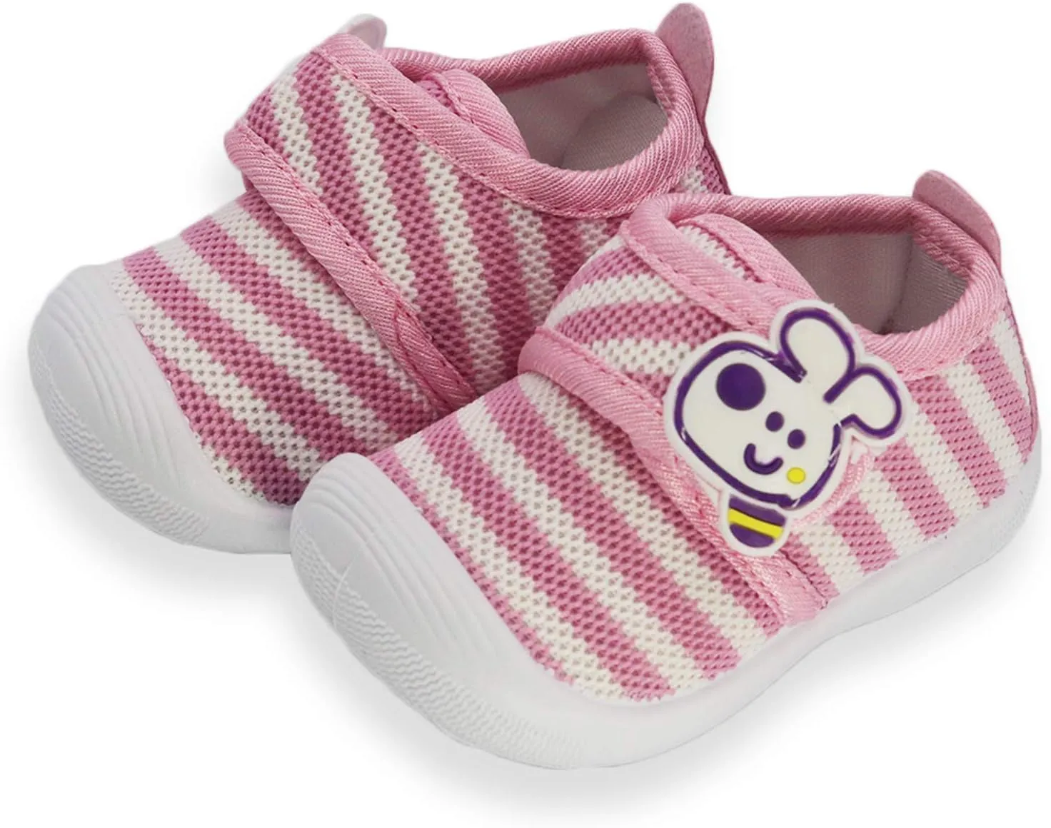 WILLFUN Toddler Squeaky Shoes Baby Boy Girl First-Walking Sneakers Infant Soft Sole Little Kid Trainers for 0-3-Year-old First Walkers