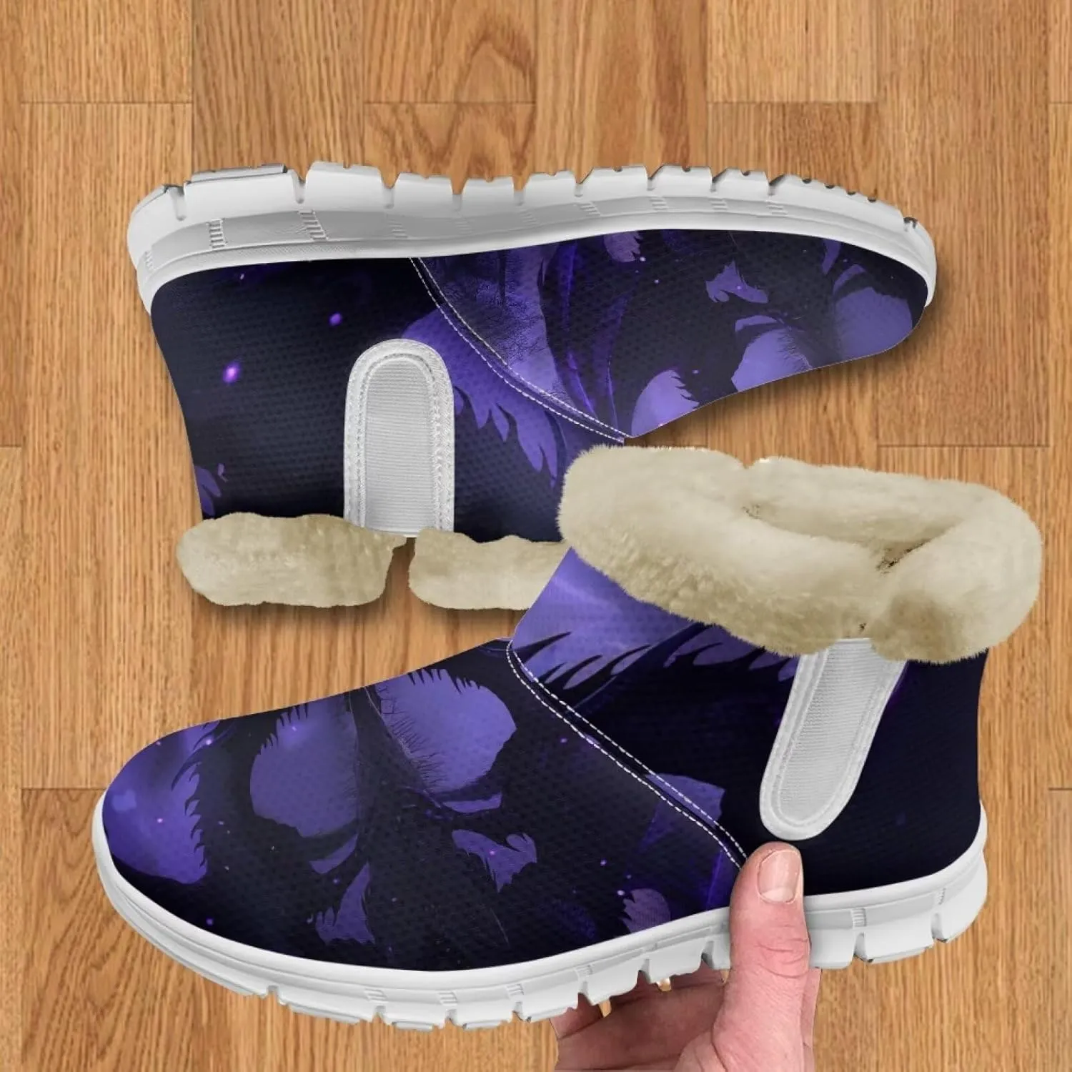 Winter Boots For Women Non Slip Ankle Boots Fully Warm Fur Lined Lightweight Memory Foam Outdoor Indoor Snow Boots