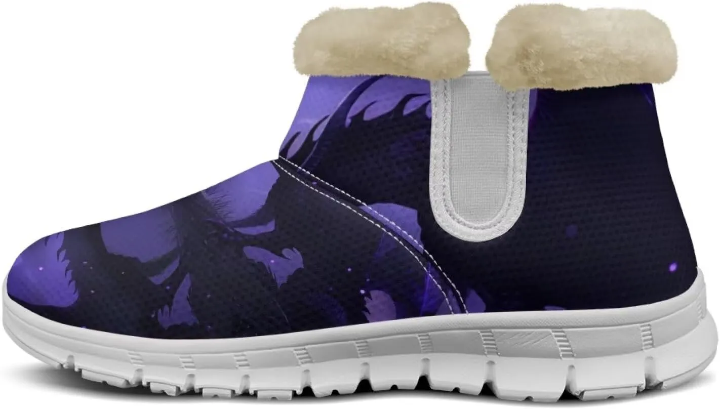 Winter Boots For Women Non Slip Ankle Boots Fully Warm Fur Lined Lightweight Memory Foam Outdoor Indoor Snow Boots