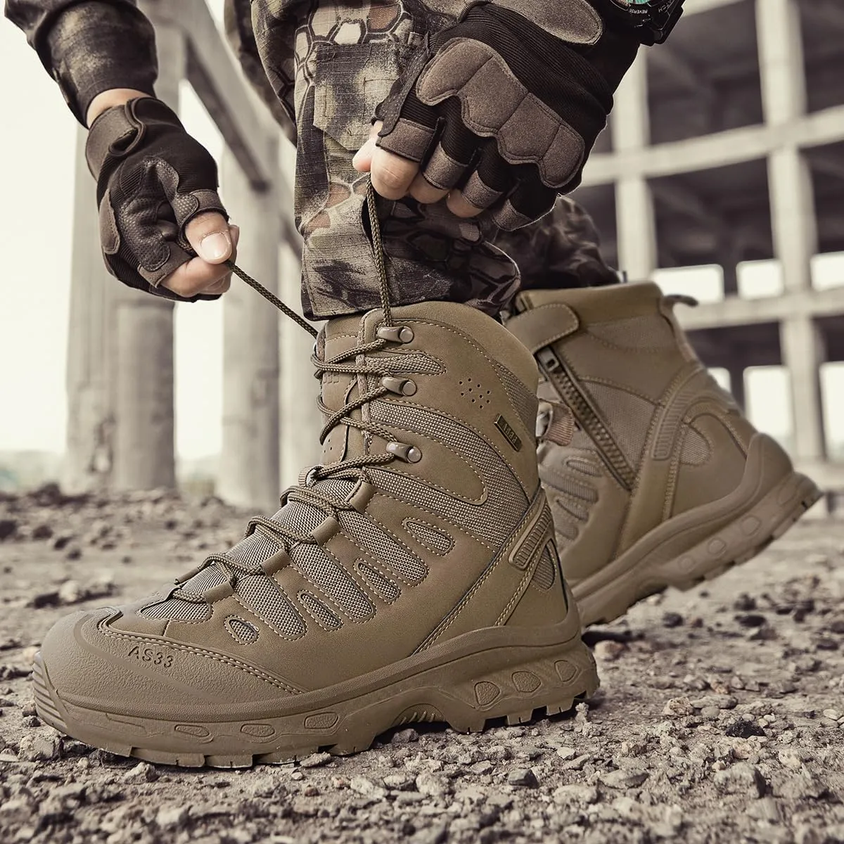 Winter Snow Boots Waterproof Military Training Anti Slip Warm Boots Thickened Cotton Walking Ankle Boots For Man