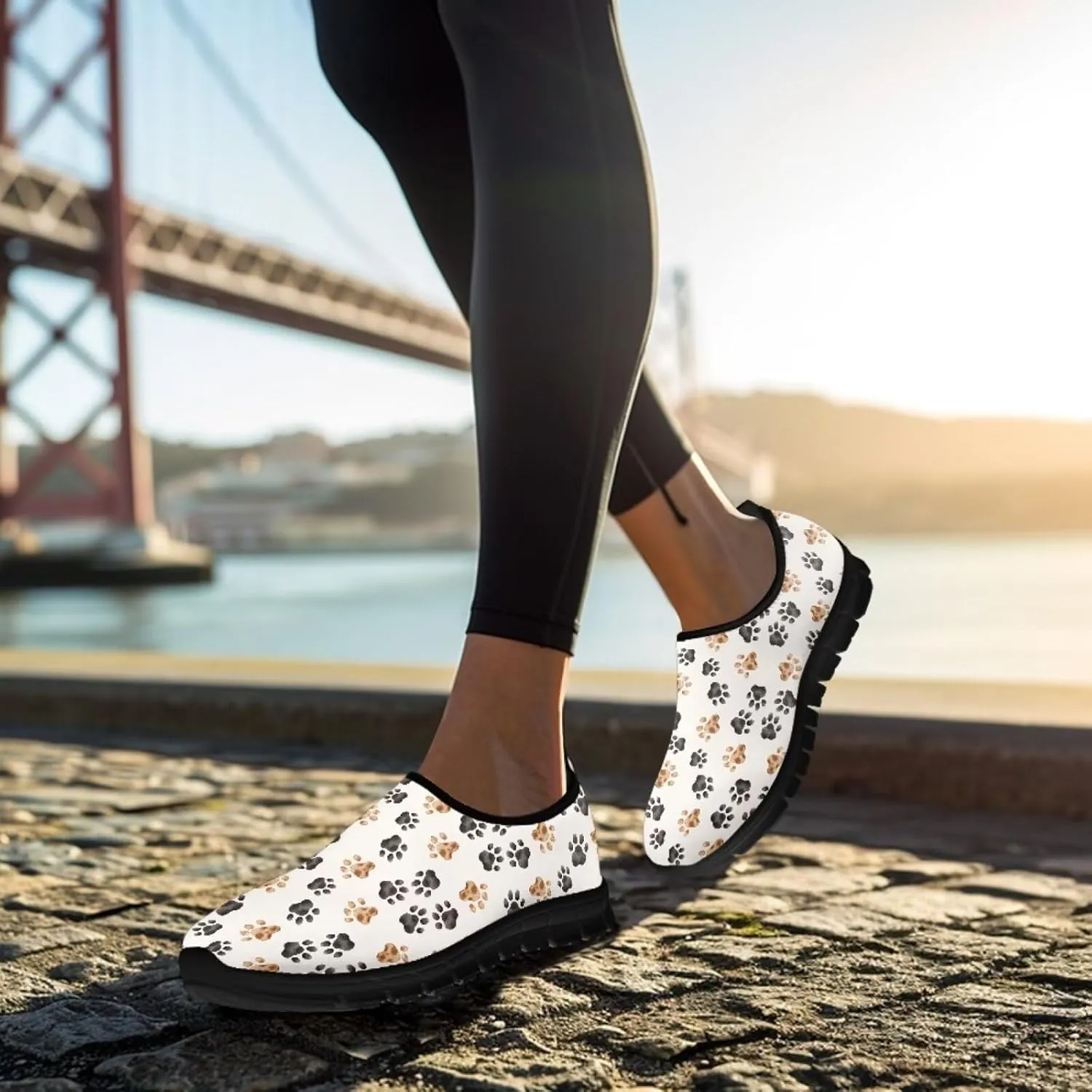 Women Casual Loafers Memroy Foam Fashion Walking Shoes Low Cut Anti-Skid Running Sneakers