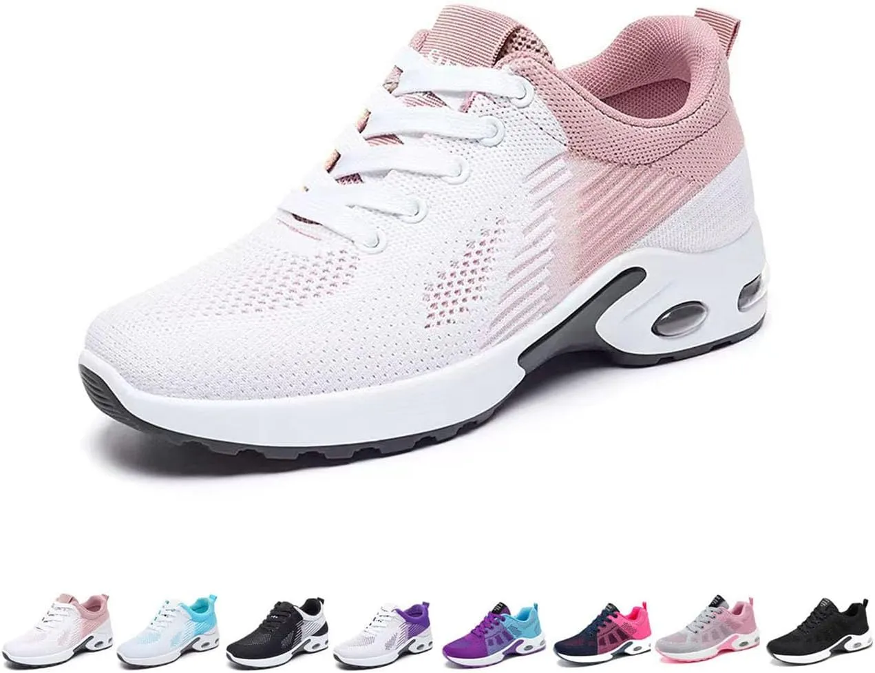 Women Orthopedic Sneakers Stylish Walking Shoes, 2025 New Air Running Shoes, Non Slip Walking Sneakers, Mesh Air Cushion Sneakers for Gym Workout Sports