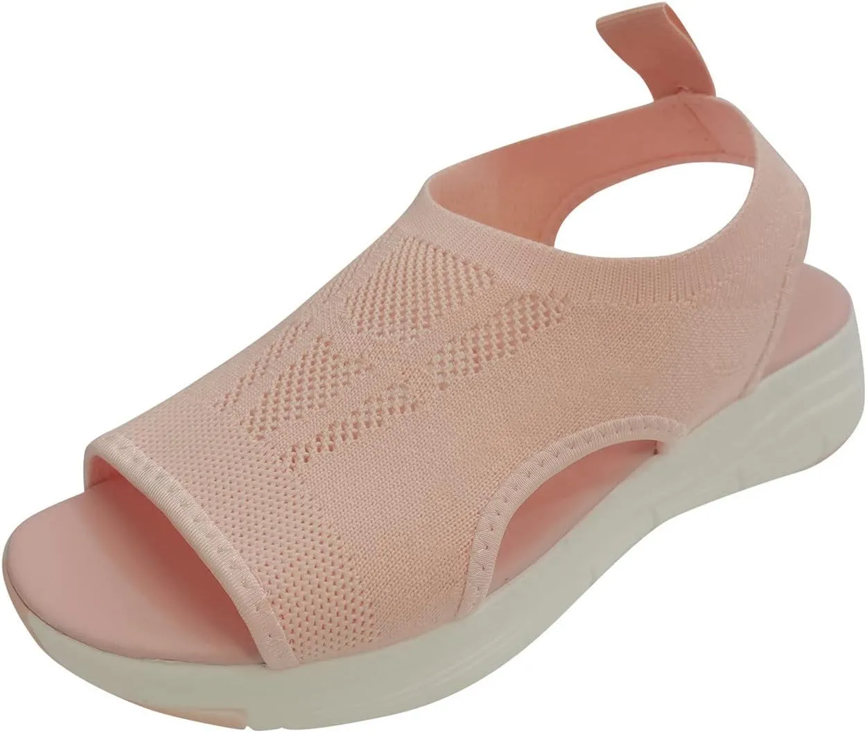 Women Orthopedic Walking Sandals Breathable Mesh Wedge Heels Dressy Summer Shoes Arch Support Adjustable Straps Casual Open Toe Flip Flops