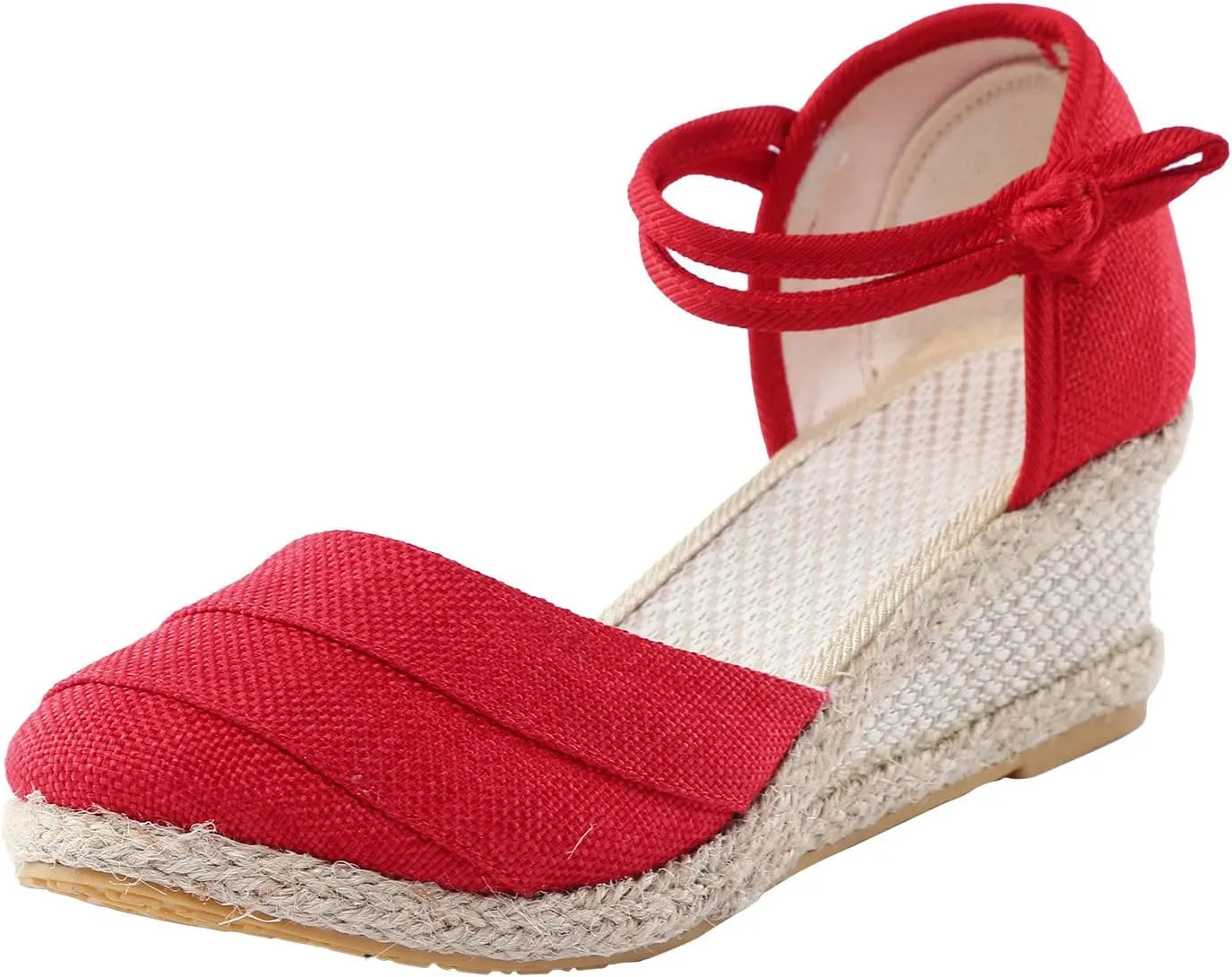 Women Ripple Sandals Platform Wedge Sandals Fashion Versatile Braided Buckle Breathable Wedge S Women Sandals Wide