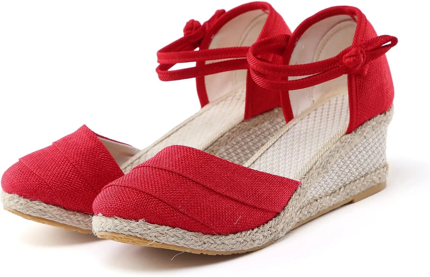 Women Ripple Sandals Platform Wedge Sandals Fashion Versatile Braided Buckle Breathable Wedge S Women Sandals Wide