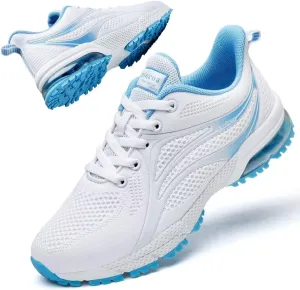 Womens Air Running Shoes Non Slip Tennis Walking Shoes Women Mesh Cushion Sneakers for Gym Workout Sports