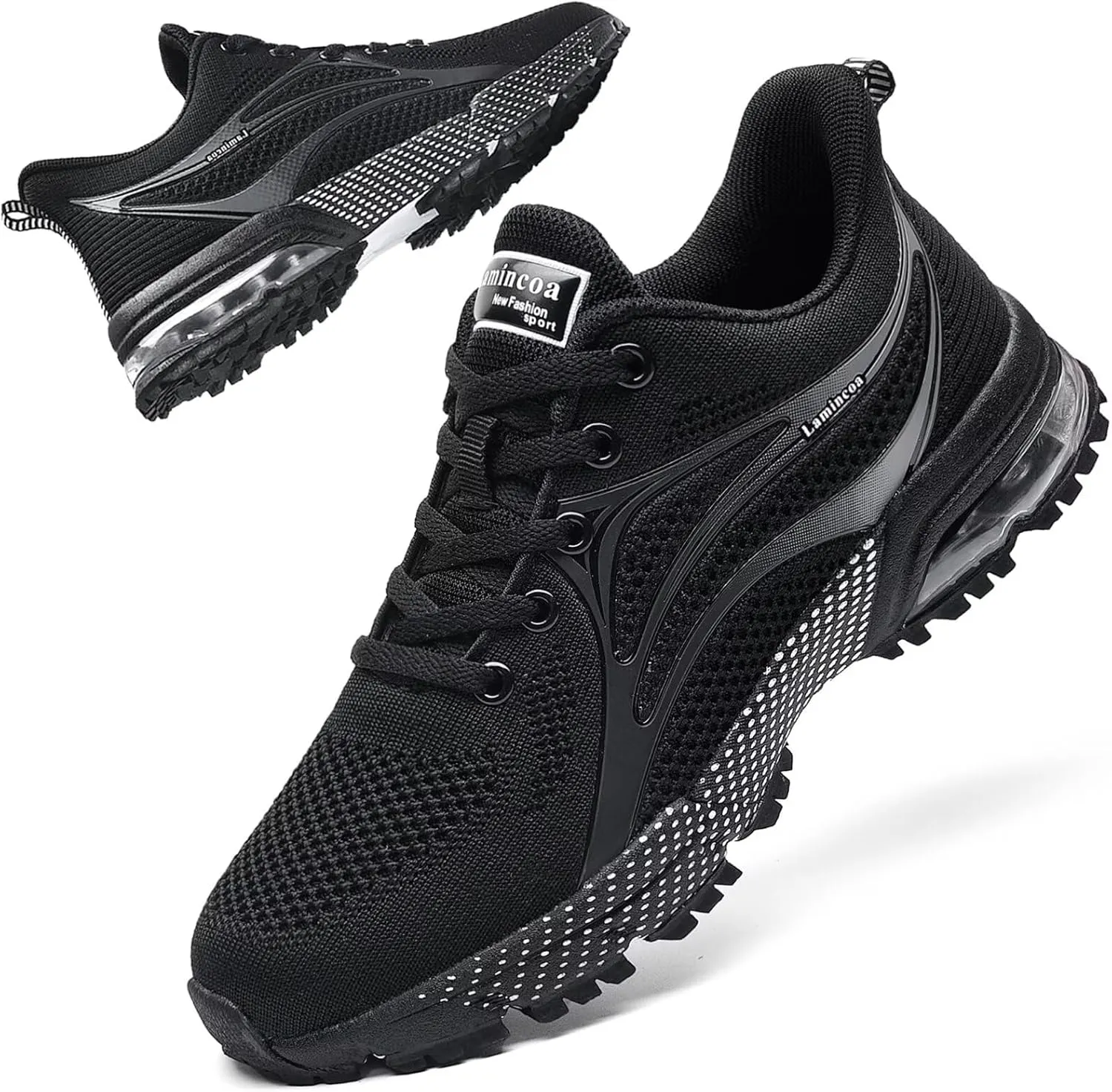 Womens Air Running Shoes Non Slip Tennis Walking Shoes Women Mesh Cushion Sneakers for Gym Workout Sports