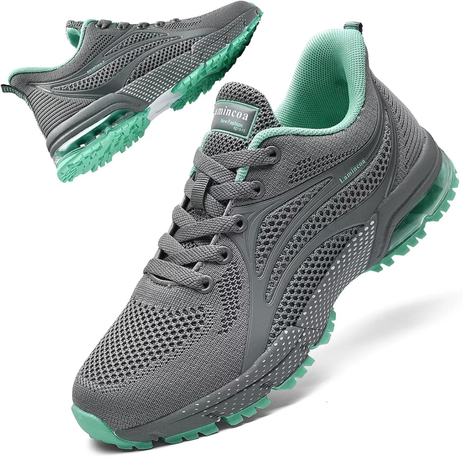 Womens Air Running Shoes Non Slip Tennis Walking Shoes Women Mesh Cushion Sneakers for Gym Workout Sports