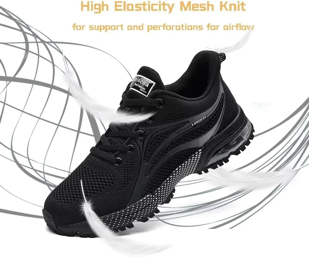 Womens Air Running Shoes Non Slip Tennis Walking Shoes Women Mesh Cushion Sneakers for Gym Workout Sports