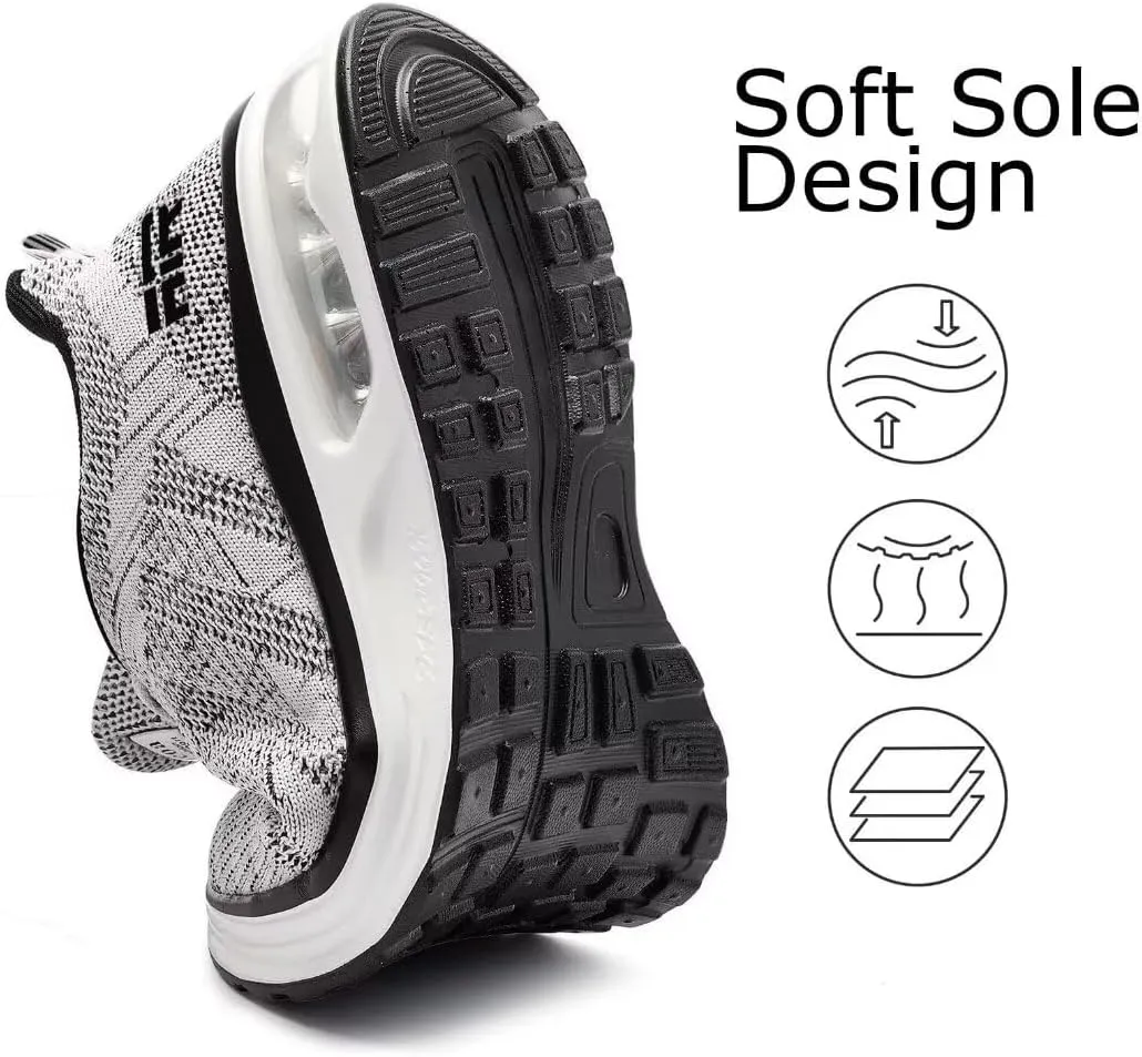 Womens Air Running Shoes Womens Walking Shoes Lightweight Women Sneakers Air Cushion Tennis Shoes for Gym Workout Sports