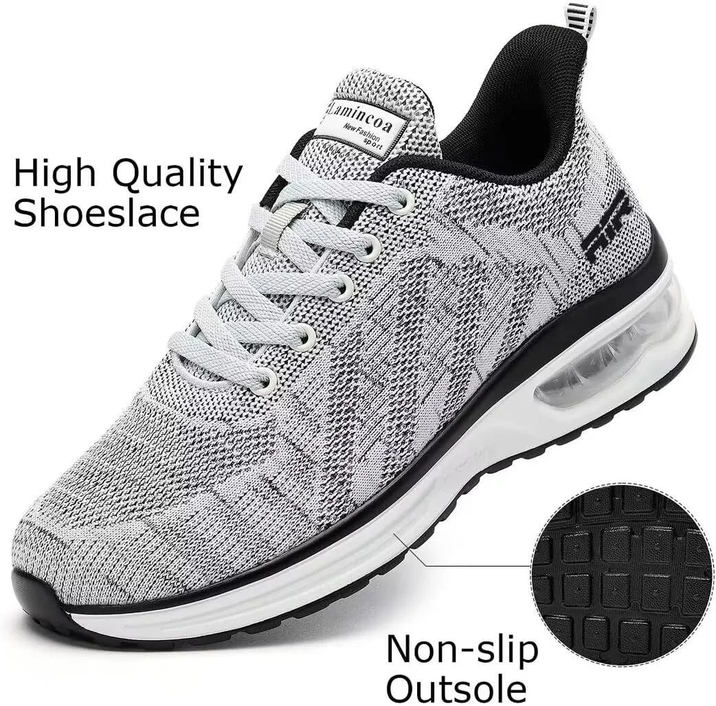 Womens Air Running Shoes Womens Walking Shoes Lightweight Women Sneakers Air Cushion Tennis Shoes for Gym Workout Sports