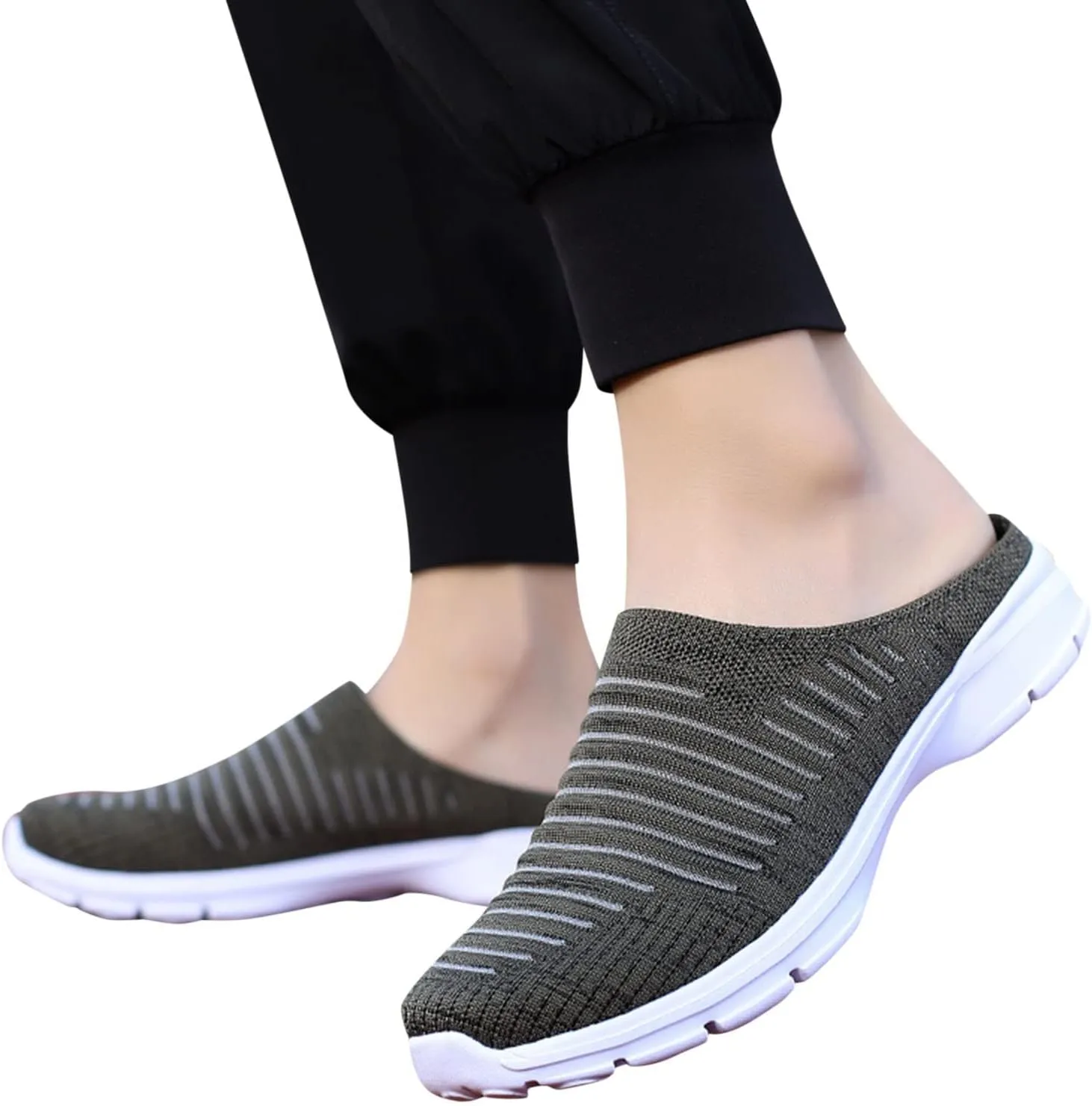 Women's Backless Slip on Mesh Sneakers Shoes Walking Shoes Women Walking Casual Dress Shoes Women Shoes Sneakers Red Tennis Shoe White Loafers