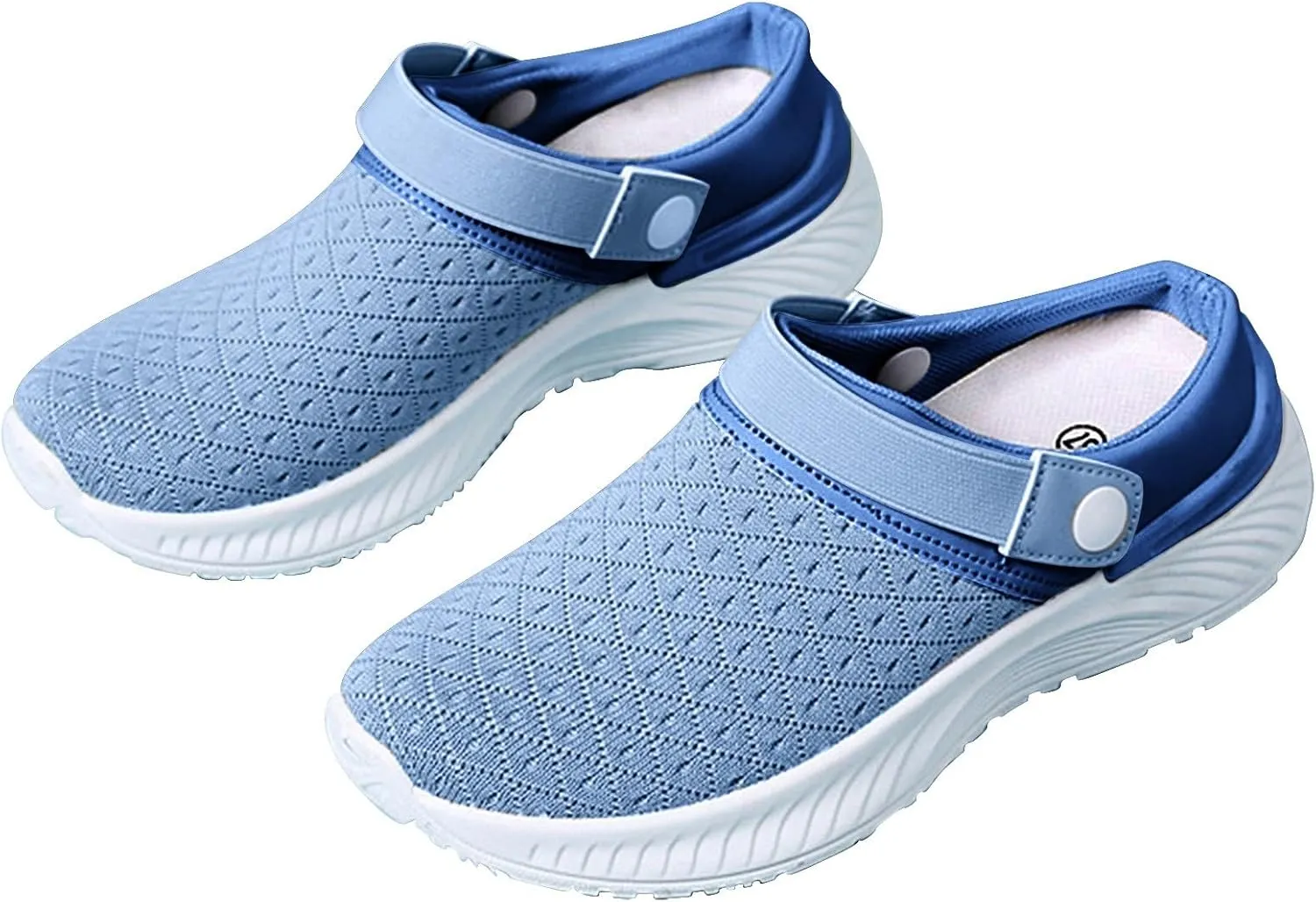 Womens Backless Sneakers Mesh Slip-on Mule Shoes Walking Shoes Women Boots Casual Shoes High Top Sneakers White Tennis Shoe Cross Trainer Shoe