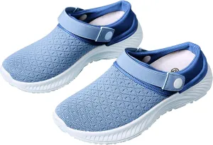 Womens Backless Sneakers Mesh Slip-on Mule Shoes Walking Shoes Women Boots Casual Shoes High Top Sneakers White Tennis Shoe Cross Trainer Shoe
