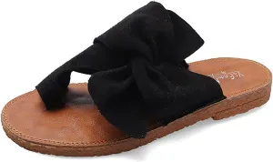 Women's Big Toe Bone Correction Sandals, Summer Bow-knot Flat with Arch Support Non-slip Wear-resistant Beach Travel Slippers, for Women Hallux Valgus Bunion