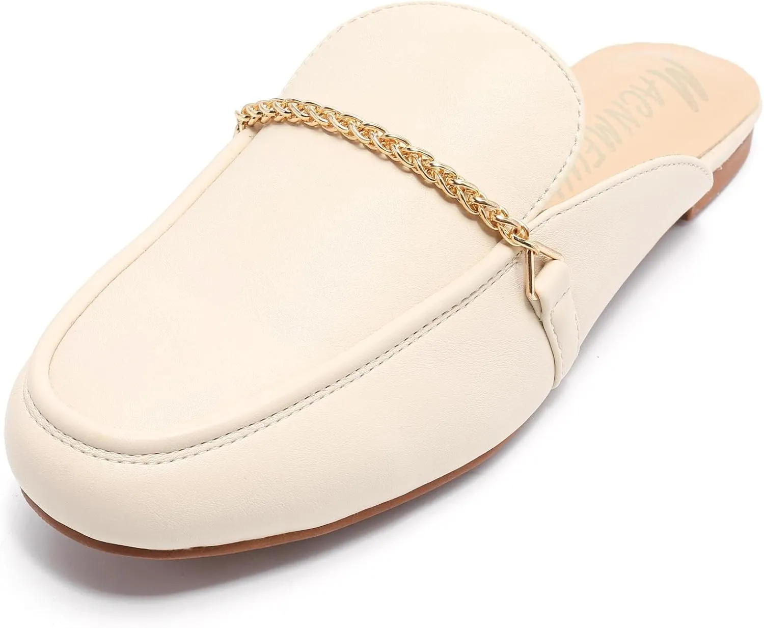 Women's Black Mules: Round Toe, Backless, Slides, Comfortable, Metal Buckle