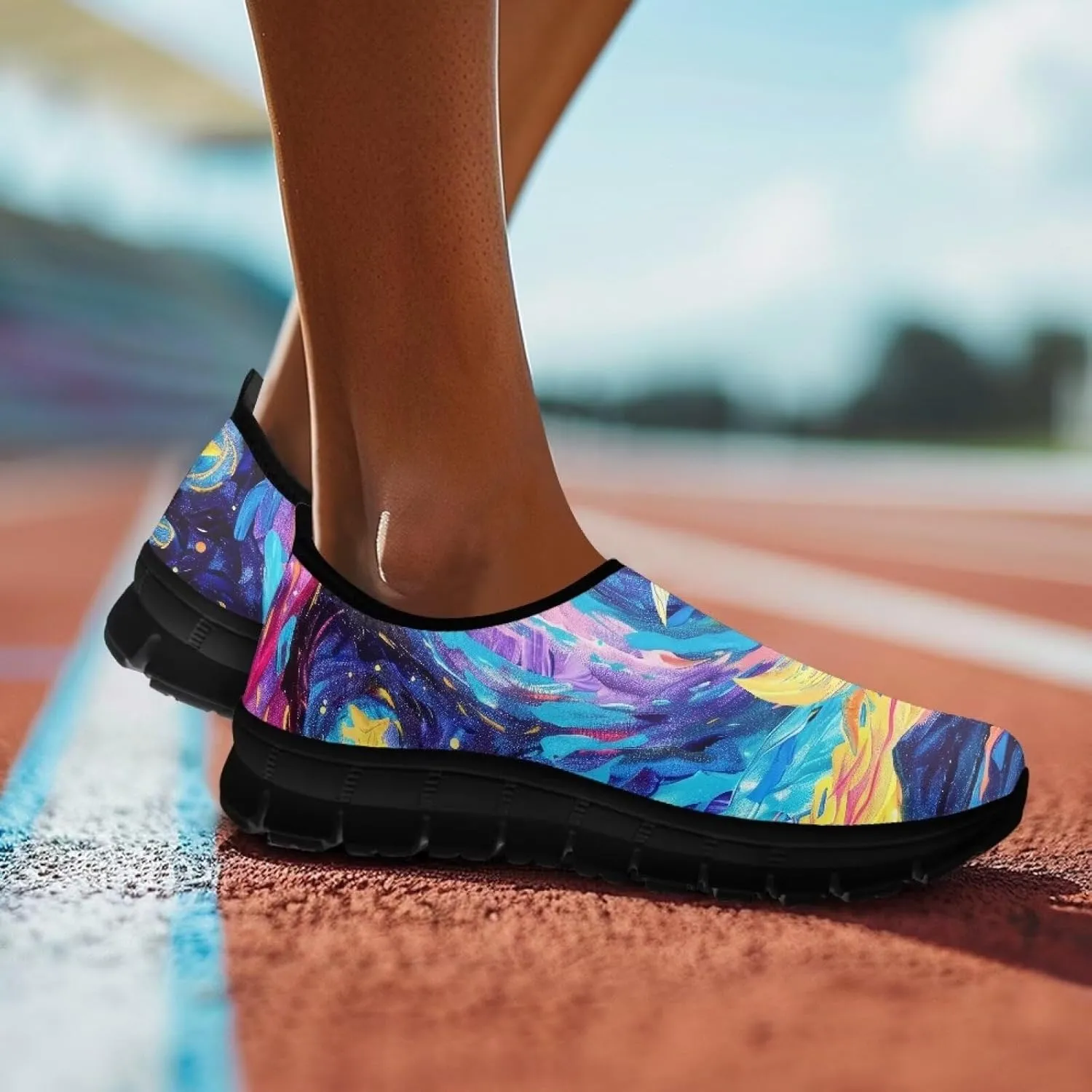Women's Casual Sneakers Slip on Shoes Women Low Top Canvas Loafers for Walking Outdoor