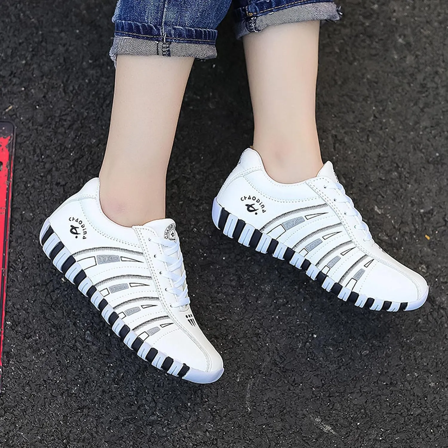 Womens Casual Walking Sneakers Fashion Walking Womens Sneakers Casual Lightweight Tennis Shoes Lace up Sneaker