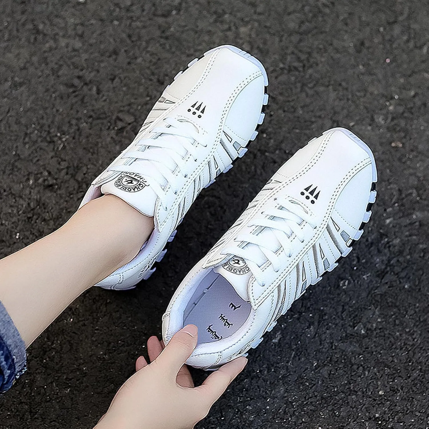 Womens Casual Walking Sneakers Fashion Walking Womens Sneakers Casual Lightweight Tennis Shoes Lace up Sneaker