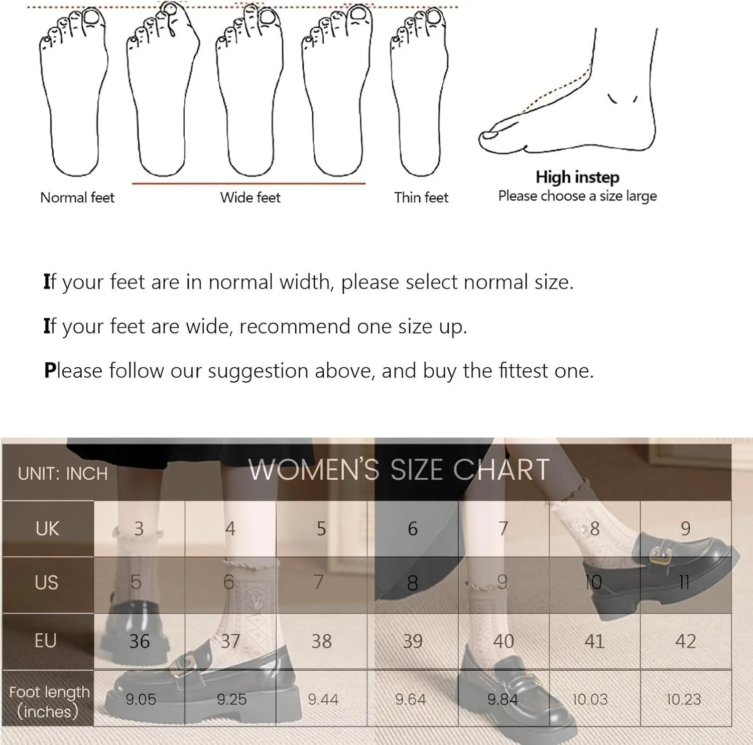 Women's Classic Platform Loafers,Comfortable Round Toe Slip-On Penny Shoes,Business Casual Office Work Formal Shoes