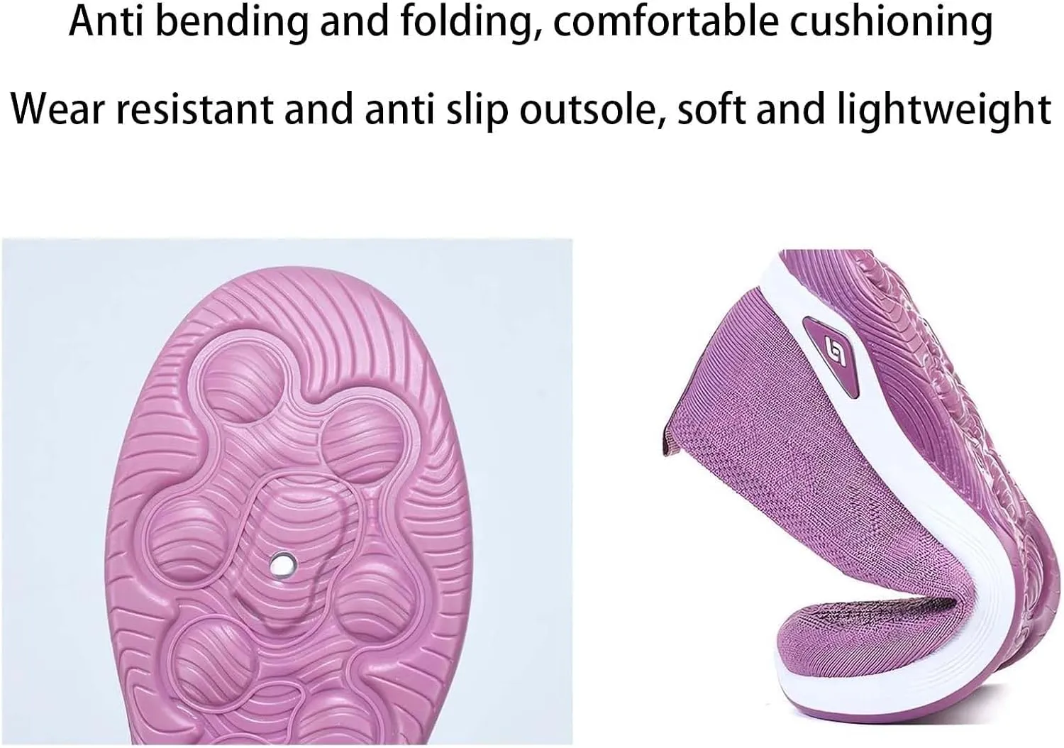 Women's Comfortable Breathable Knitted Sneakers,Zapatos Ortopédicos para Mujer, Orthopedic Walking Soft Shoes Arch Support