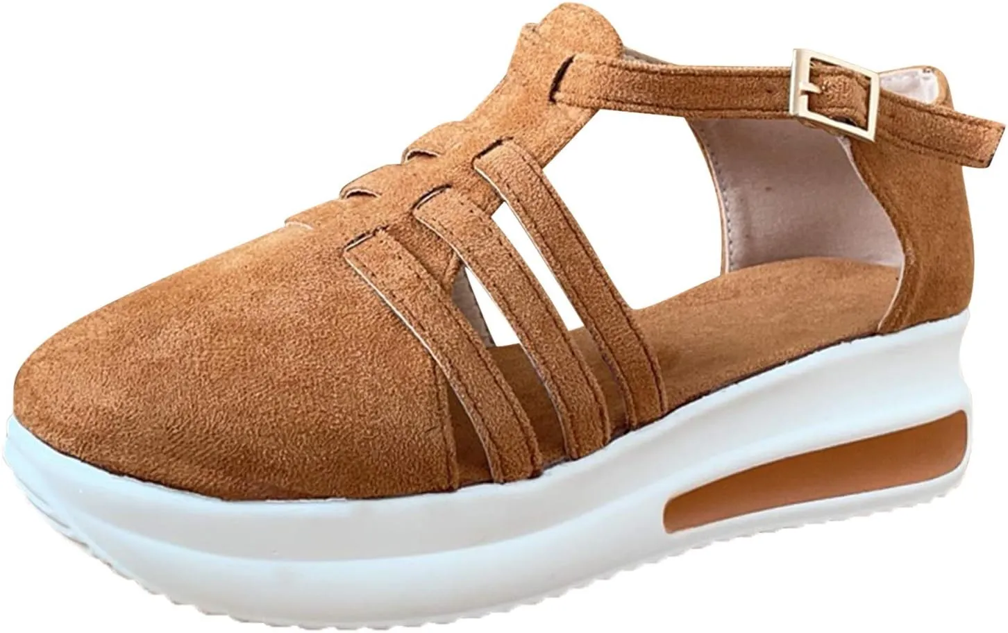 Women's Comfortable Sandals Dressy Brown Sandals for Women 2025 Casual Summer Shoes Casual Dressy