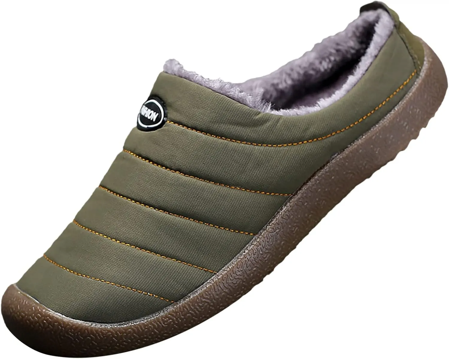 Women's Cotton Slippers Plus Velvet Warm Household Boots Soft Flat Soled Snow Boots Lightweight Winter Boots