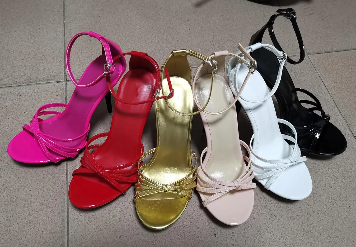 Womens Dressy Sandals Stiletto High Heel Strappy Party Evening Shoes