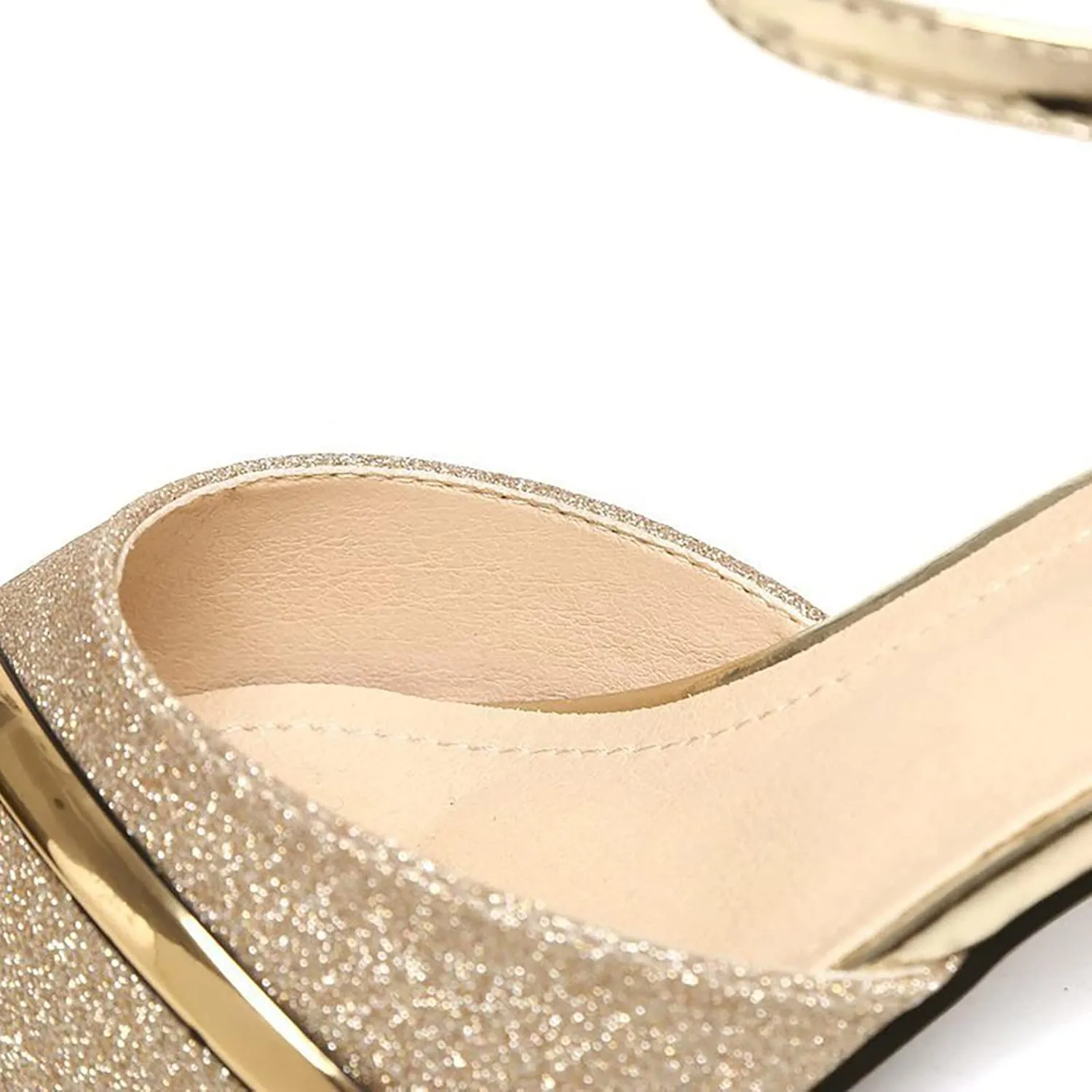 Women's Fashion Sandals Low Heel Closed Toe with Arch Support Elastic Ankle Strap Hot Summer Wedding Party Dress Shoe