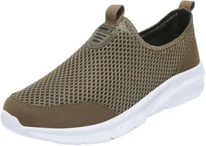 Women's Fashion Sneaker Mesh Slip On Black Non Slip Shoes for Women Comfortable Mens White Running Shoes Womens Loafer Flat Non Slip Sneakers for Women