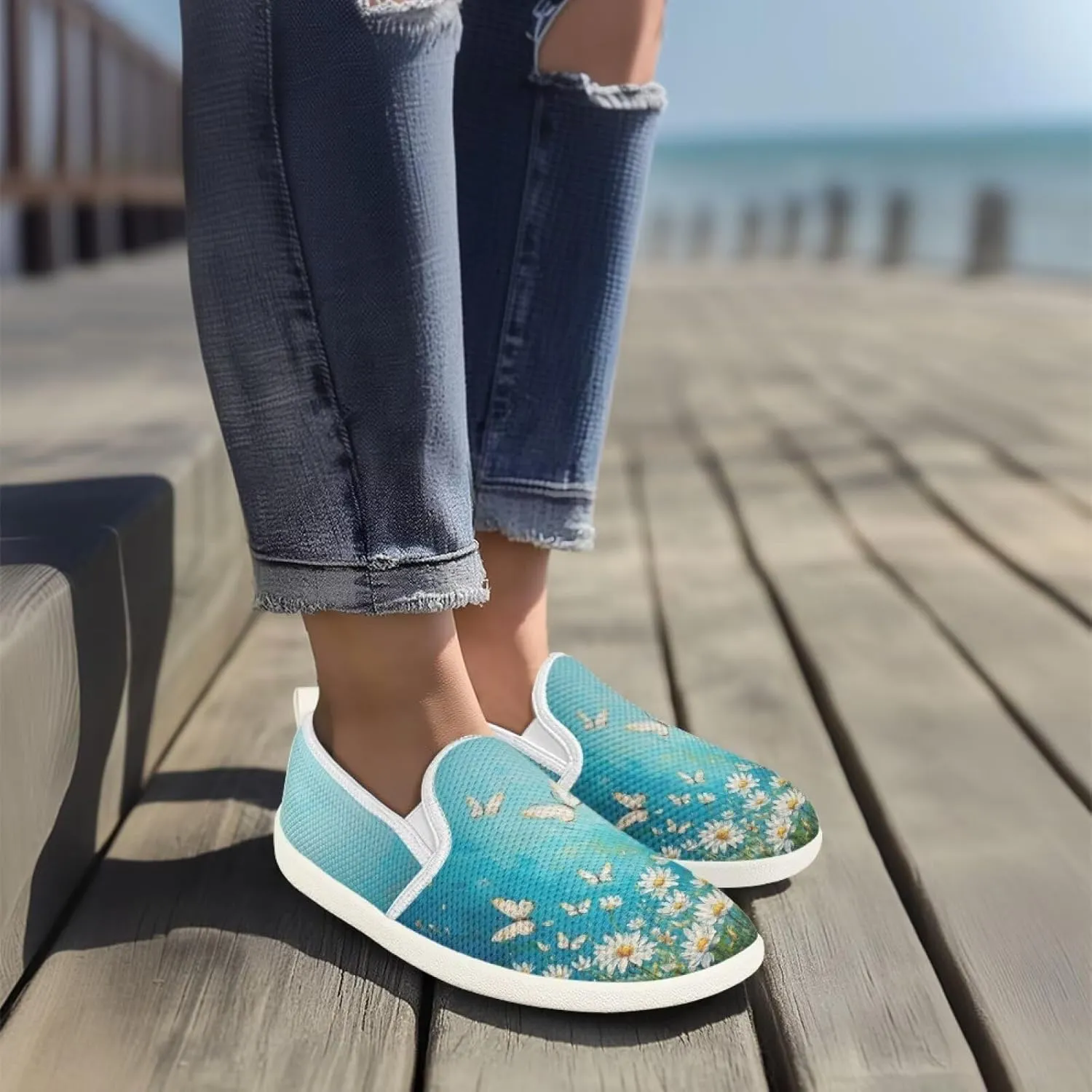Women's Fashion Sneakers Casual Slip On Tennis Shoes Arch Support Walking Shoes for Women