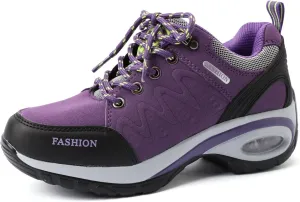 Women's Fashion Sneakers Lace-Up Walking Shoes Comfortable Casual Athletic Non-Slip Running Fashion Sneakers