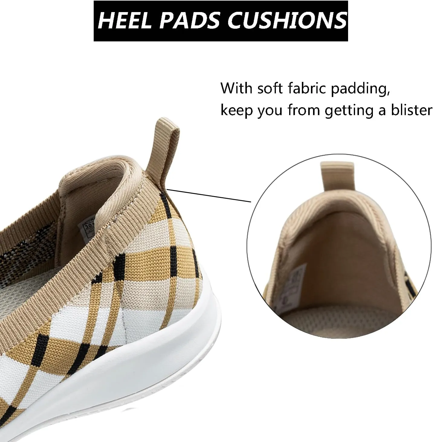 Women's Flats Slip On Go Walk Shoes for Women Comfortable Walking Sneakers Knit Low Wedge Dressy Ballet Shoes Zapatos para Mujer