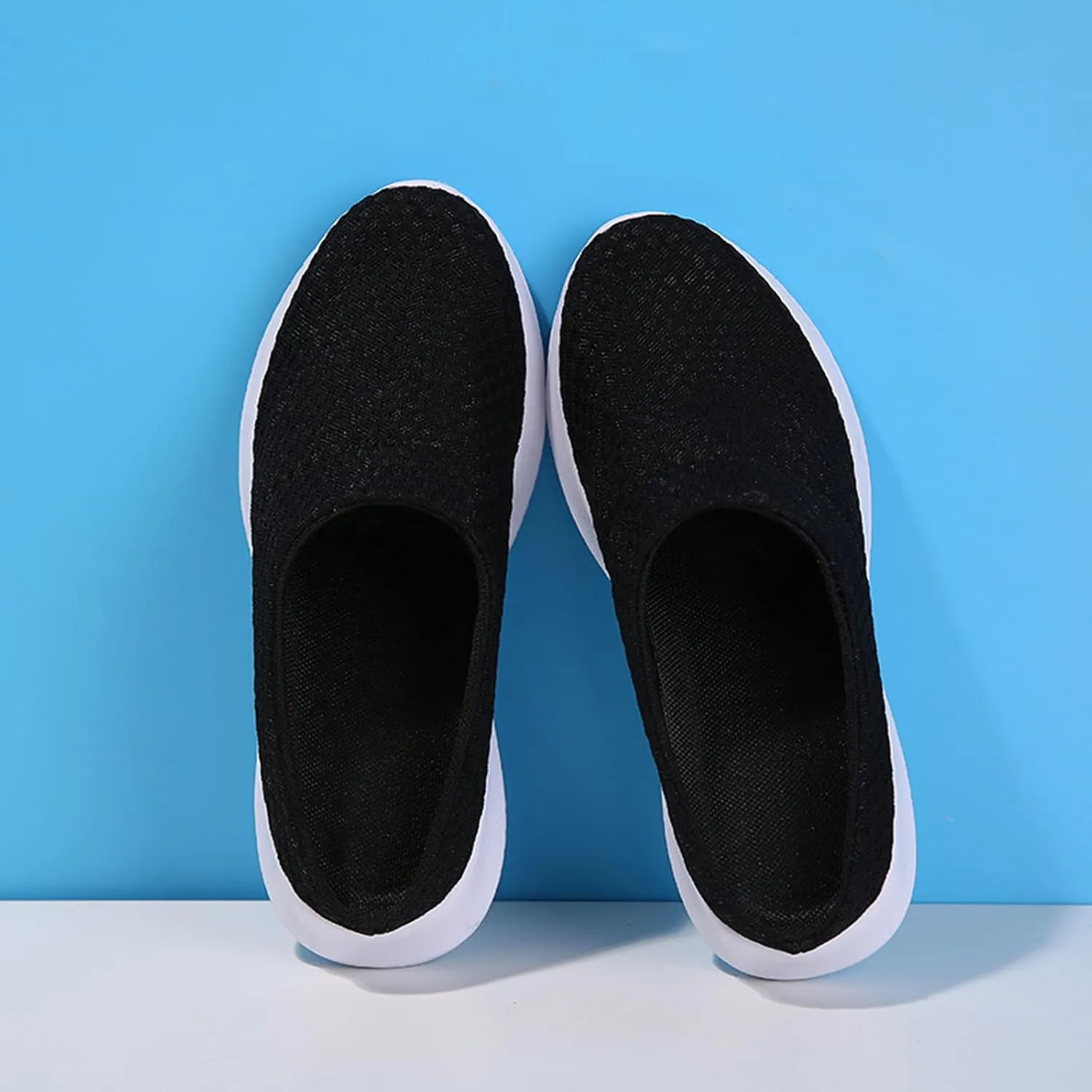 Women's Garden Clogs Shoes Backless Walking Sneakers Mesh Slippers Mules Shoes Casual Slip on Shoes for Women