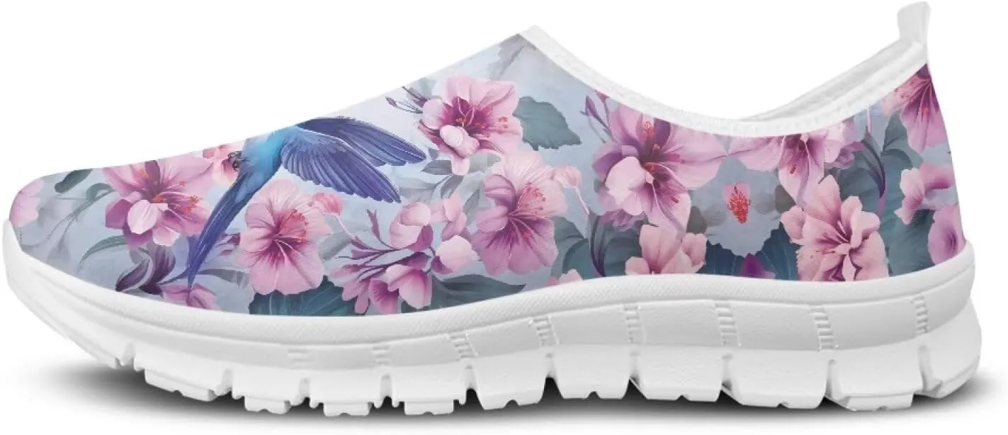 Women's Hummingbird Casual Wide Toe Loafers Driving Shoes Comfort Hiking Barefoot Sneaker Flats