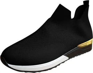 Womens Ladies Walking Running Shoes Slip On Lightweight Mens Tennis Shoes Wide Men's Casual Dress Shoes Women Shoes Sneakers Black Tennis Shoe Loafers Dress Shoe