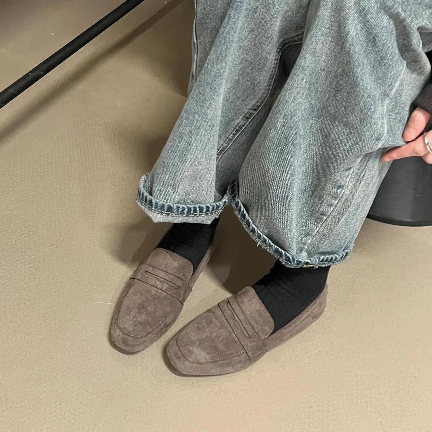 Womens Loafers Comfortable Slip on Work Flats Shoes Womens Dressy Casual Walking Shoes
